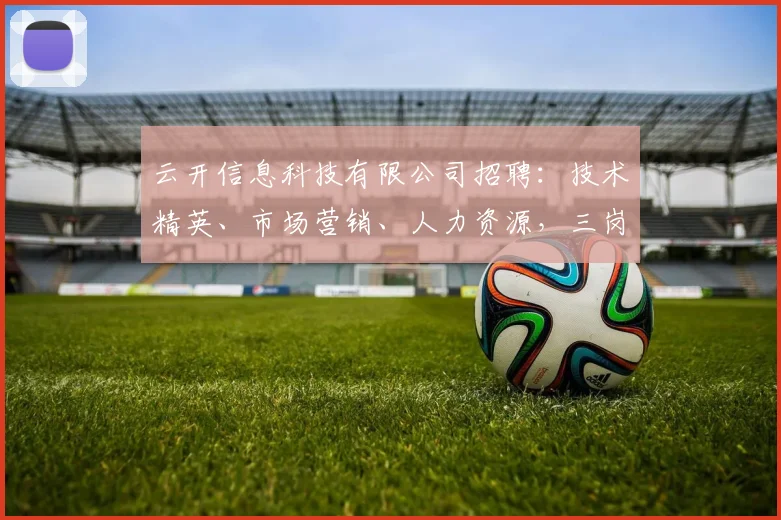 云开信息科技有限公司招聘：技术精英、市场营销、人力资源，三岗等你来挑战